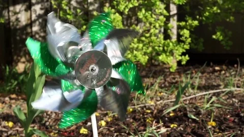 Garden Windmill 3 Stock Footage 75014299