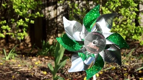 Garden Windmill 4 Stock Footage 75014302
