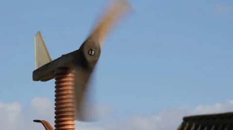 Garden Windmill Stock Footage