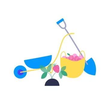 Garden work concept vector Stock Illustration