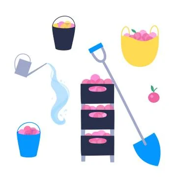 Garden work concept vector Stock Illustration