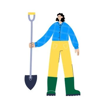 Garden work concept vector illustration eco Stock Illustration