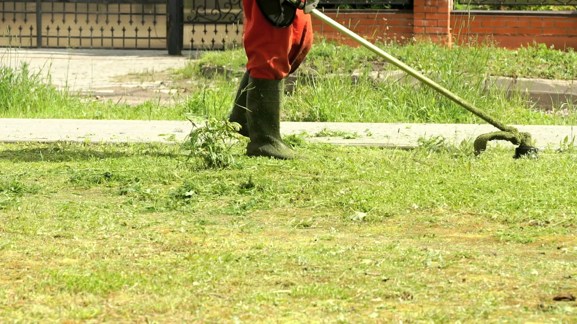 boots for cutting grass