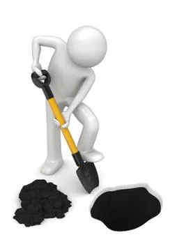 Gardener-digger - workers collection Stock Illustration
