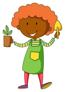 Gardener Stock Illustration