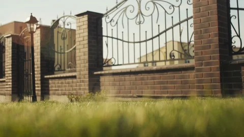 Gardener Mows Grass Stock Footage 72967739