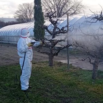 The gardener,workforce in ecology Foto stock