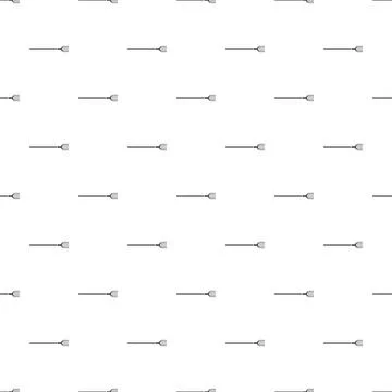Gardening flat pitchfork seamless vector pattern background Illustrazione stock