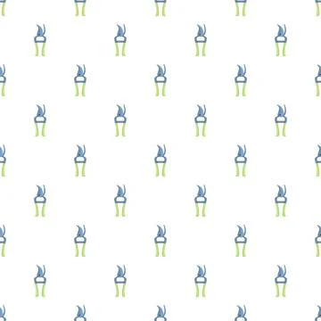 Gardening hand pruner seamless pattern for horticulture design Stock Illustration