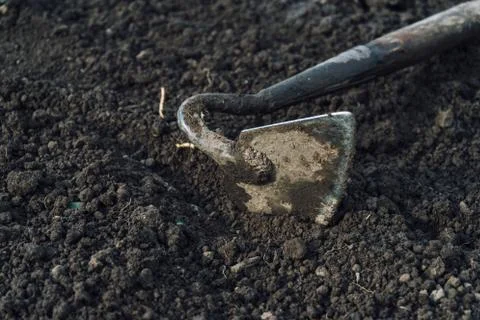 Gardening hoe Stock Photos