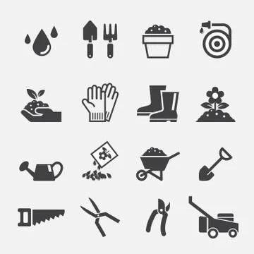 Gardening icon Stock Illustration