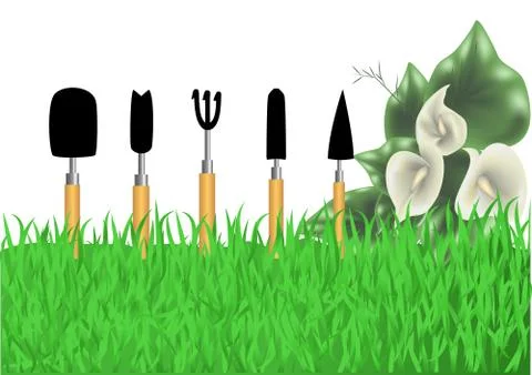Gardening Stock Illustration