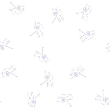 Gardening machine glyph seamless pattern Stock Illustration