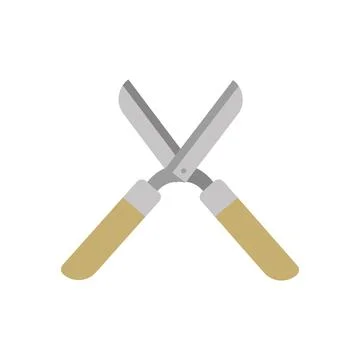 Gardening scissors tool Stock Illustration