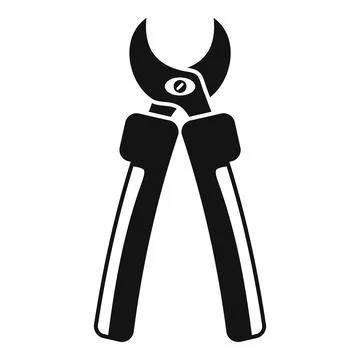 Gardening secateurs with sharp blades for pruning branches icon Stock Illustration