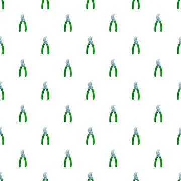 Gardening shears pattern creating a seamless background design 스톡 일러스트