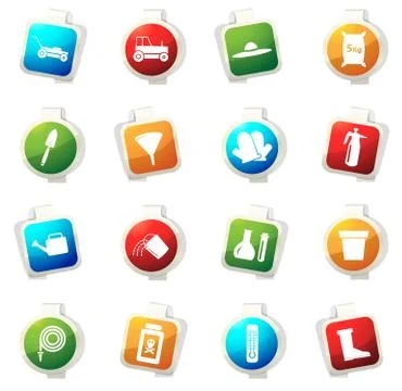 Gardening tools collection Stock Illustration