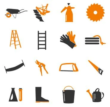 Gardening tools collection Stock Illustration