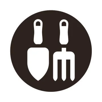 Gardening tools icon Stock Illustration