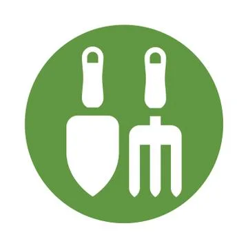 Gardening tools icon Stock Illustration