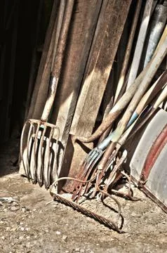 Gardening tools Stock Photos
