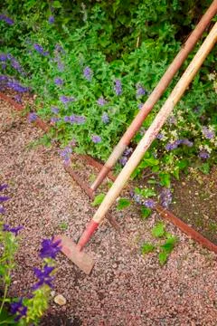 Gardening tools Stockfoto's