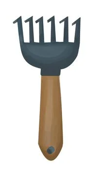 Gardening tools on white background Stock Illustration
