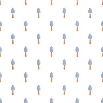 Gardening trowel pattern creating seamless background texture Illustrazione stock