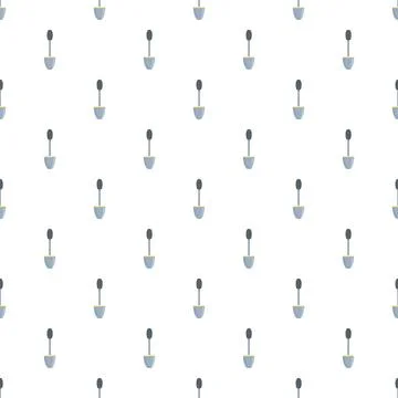 Gardening trowel tools creating seamless repeating pattern 스톡 일러스트