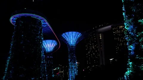 Gardens by the bay Stock Footage