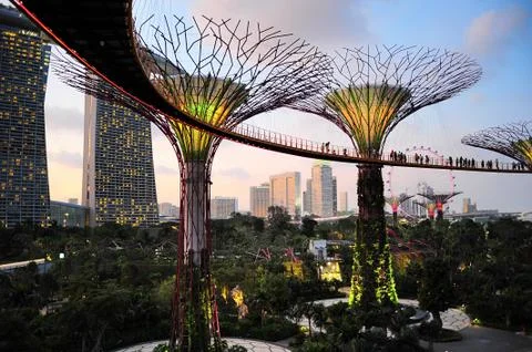 Gardens by the bay Stock Photos