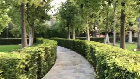 Gardens Moving Timelapse Shots Stock Footage 100480057