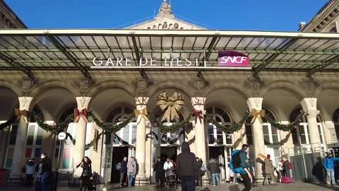 Gare de l'Est , train station in Paris Stock Footage 228570043