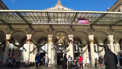 Gare de l'Est , train station in Paris Stock Footage 228570496