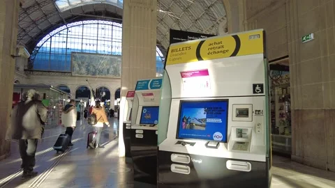 Gare de l'Est , train station in Paris Stock Footage 228571246