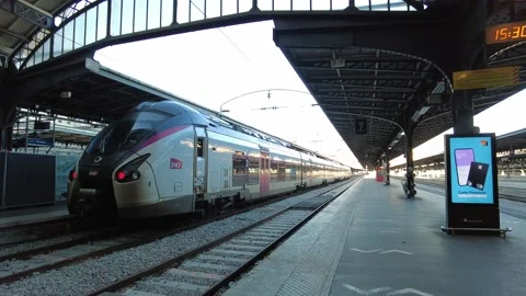 Gare de l'Est , train station in Paris Stock Footage 228574478