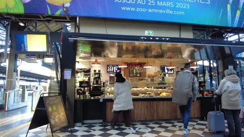 Gare de l'Est , train station in Paris Stock Footage 228576665