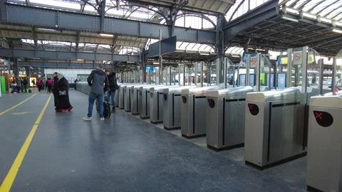 Gare de l'Est , train station in Paris Stock Footage 228578871
