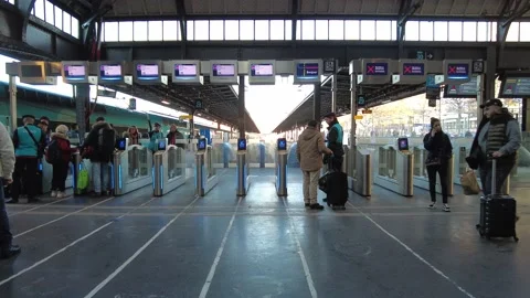 Gare de l'Est , train station in Paris Stock Footage 228581537