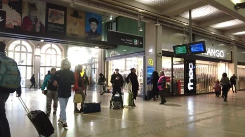 Gare de l'Est , train station in Paris Stock Footage 228585454