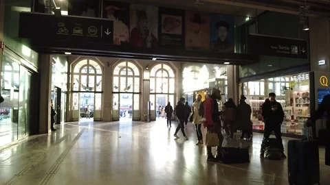 Gare de l'Est , train station in Paris Stock Footage 228585671