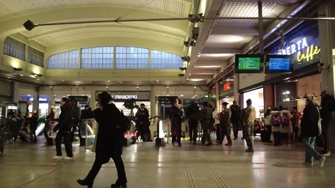 Gare de l'Est , train station in Paris Stock Footage 228585856