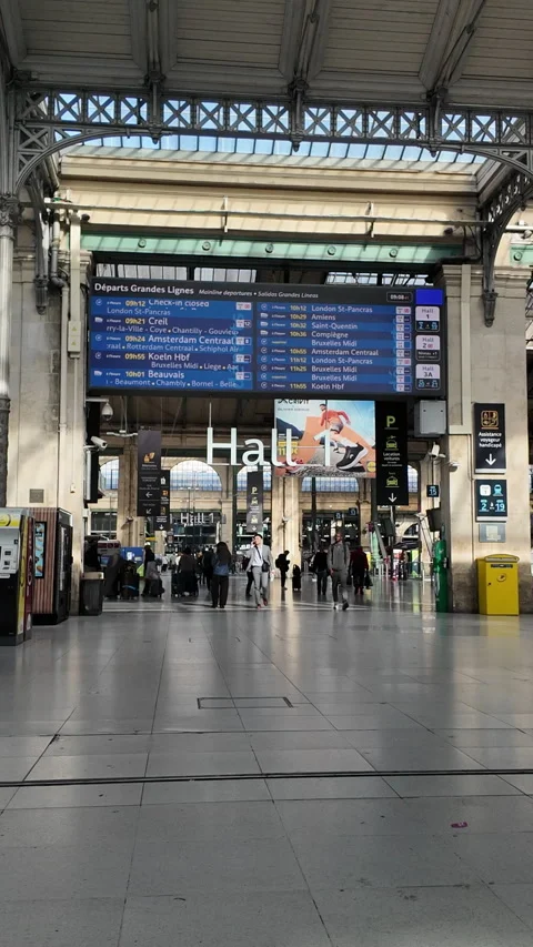 Gare de Lyon Paris Stock-Footage 340355296