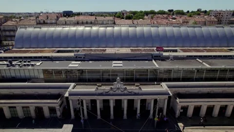 Gare de Montpellier (the train station of Montpellier, France). Stock Footage 202013409