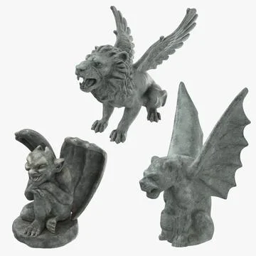3d Model Gargoyle Collection Buy Now Pond5