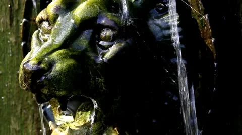 Gargoyle lion Stock Footage 8852121