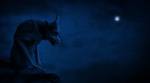 Gargoyle In Moonlight Vidéo 64452460