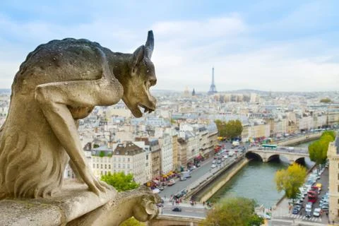 Gargoyle of  paris Foto stock