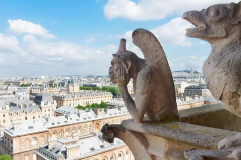 Gargoyle of Paris Foto stock