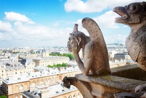 Gargoyle of Paris Foto stock